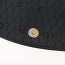 Christian Dior Honeycomb Canvas Shoulder Bag PVC Black Gold Auth ep16081A-19