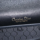 Christian Dior Honeycomb Canvas Shoulder Bag PVC Black Gold Auth ep16081A-21