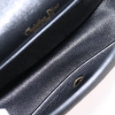 Christian Dior Honeycomb Canvas Shoulder Bag PVC Black Gold Auth ep16081A-12