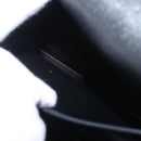 Christian Dior Honeycomb Canvas Shoulder Bag PVC Black Gold Auth ep16081A-24