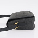 Christian Dior Honeycomb Canvas Shoulder Bag PVC Black Gold Auth ep16081A-4