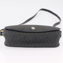 Christian Dior Honeycomb Canvas Shoulder Bag PVC Black Gold Auth ep16081A-5