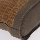 FENDI Zucchino Canvas Shoulder Bag PVC Beige Auth ep16083-17