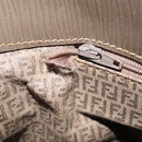 FENDI Zucchino Canvas Shoulder Bag PVC Beige Auth ep16083-26
