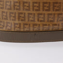 FENDI Zucchino Canvas Shoulder Bag PVC Beige Auth ep16083-3
