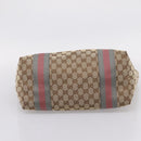 GUCCI GG Canvas Tote Bag Beige Gold 211970 Auth ep16087-10