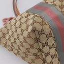 GUCCI GG Canvas Tote Bag Beige Gold 211970 Auth ep16087-12