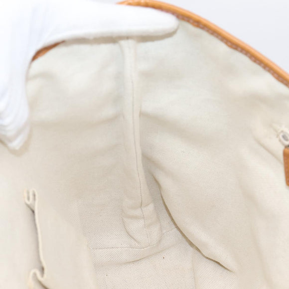 GUCCI GG Canvas Tote Bag Beige Gold 211970 Auth ep16087