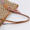 GUCCI GG Canvas Tote Bag Beige Gold 211970 Auth ep16087-7