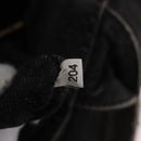 PRADA Canapa MM Hand Bag Canvas 2way Black Gold Auth ep16090-12