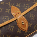 LOUIS VUITTON Monogram Gibeciere PM Shoulder Bag M42248 LV Auth ep16092A-24