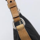 PRADA Hand Bag Nylon Black Silver Auth ep16093-18