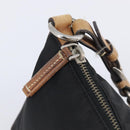 PRADA Hand Bag Nylon Black Silver Auth ep16093-19
