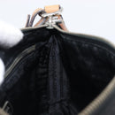 PRADA Hand Bag Nylon Black Silver Auth ep16093-23