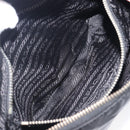 PRADA Hand Bag Nylon Black Silver Auth ep16093-26