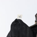 PRADA Hand Bag Nylon Black Silver Auth ep16093-27