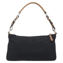 PRADA Hand Bag Nylon Black Silver Auth ep16093-3