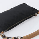 PRADA Hand Bag Nylon Black Silver Auth ep16093-6