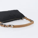 PRADA Hand Bag Nylon Black Silver Auth ep16093-7