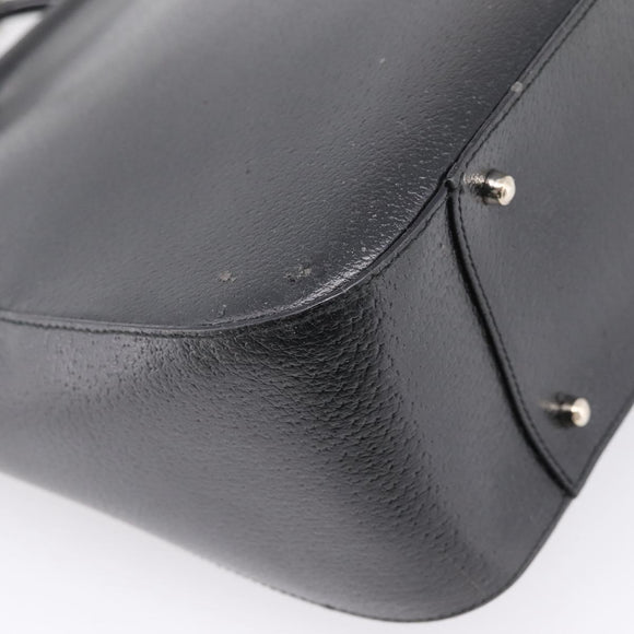 GUCCI Hand Bag Leather 2way Black Silver 000 2058 0307 5 Auth ep16094