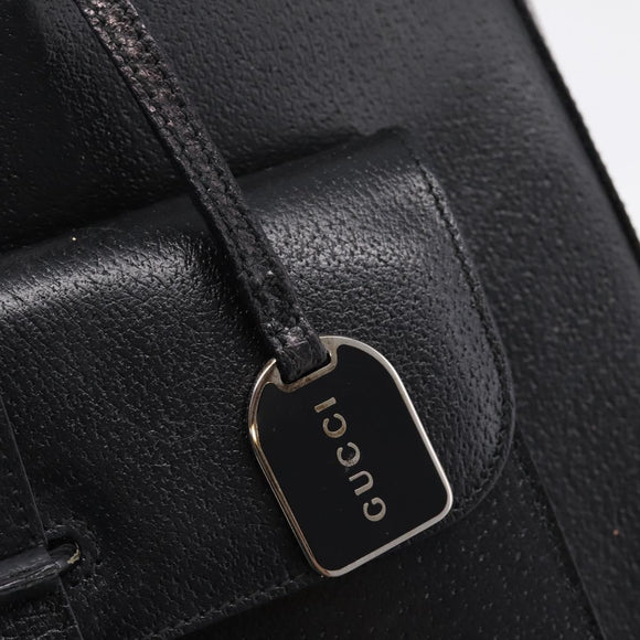 GUCCI Hand Bag Leather 2way Black Silver 000 2058 0307 5 Auth ep16094