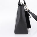 GUCCI Hand Bag Leather 2way Black Silver 000 2058 0307 5 Auth ep16094-3
