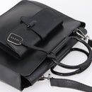 GUCCI Hand Bag Leather 2way Black Silver 000 2058 0307 5 Auth ep16094-6
