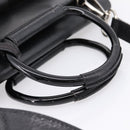 GUCCI Hand Bag Leather 2way Black Silver 000 2058 0307 5 Auth ep16094-7
