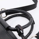 GUCCI Hand Bag Leather 2way Black Silver 000 2058 0307 5 Auth ep16094-14