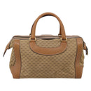 GUCCI Micro GG Supreme Hand Bag Beige Gold Auth ep16098-2