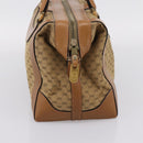 GUCCI Micro GG Supreme Hand Bag Beige Gold Auth ep16098-3