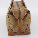 GUCCI Micro GG Supreme Hand Bag Beige Gold Auth ep16098-4
