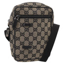 GUCCI GG Canvas Shoulder Bag Beige Silver 018 1619 Auth ep16101-1