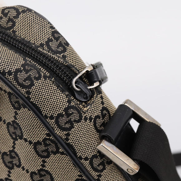 GUCCI GG Canvas Shoulder Bag Beige Silver 018 1619 Auth ep16101