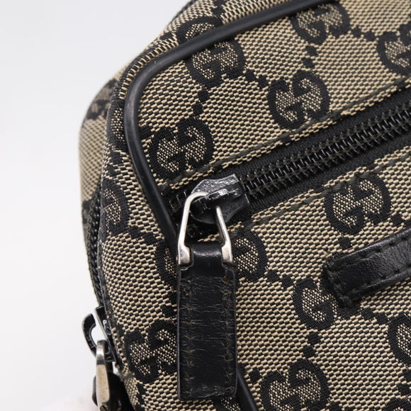 GUCCI GG Canvas Shoulder Bag Beige Silver 018 1619 Auth ep16101