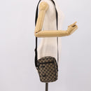 GUCCI GG Canvas Shoulder Bag Beige Silver 018 1619 Auth ep16101-24