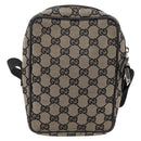 GUCCI GG Canvas Shoulder Bag Beige Silver 018 1619 Auth ep16101-3