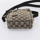 GUCCI GG Canvas Shoulder Bag Beige Silver 018 1619 Auth ep16101-9