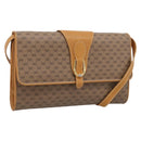 GUCCI Micro GG Supreme Shoulder Bag PVC Beige Gold 904 02 050 Auth ep16103-1