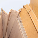 GUCCI Micro GG Supreme Shoulder Bag PVC Beige Gold 904 02 050 Auth ep16103-21