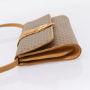 GUCCI Micro GG Supreme Shoulder Bag PVC Beige Gold 904 02 050 Auth ep16103-3