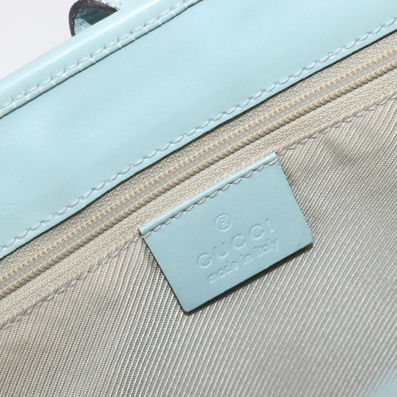 GUCCI Micro Guccissima Jackie Bag PVC Leather Light Blue 002 1065 Auth ep16106