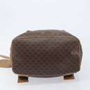 CELINE Macadam Canvas Backpack PVC Leather Brown Gold Auth ep16108-5