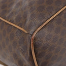 CELINE Macadam Canvas Backpack PVC Leather Brown Gold Auth ep16108-19