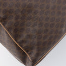 CELINE Macadam Canvas Backpack PVC Leather Brown Gold Auth ep16108-22