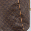CELINE Macadam Canvas Backpack PVC Leather Brown Gold Auth ep16108-23