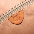 CELINE Macadam Canvas Backpack PVC Leather Brown Gold Auth ep16108-12