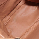 CELINE Macadam Canvas Backpack PVC Leather Brown Gold Auth ep16108-11