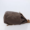 CELINE Macadam Canvas Backpack PVC Leather Brown Gold Auth ep16108-3