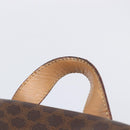 CELINE Macadam Canvas Backpack PVC Leather Brown Gold Auth ep16108-14